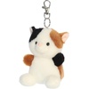 Aurora Adorable Palm Pals Peebs Calico Cat Clip-On – Fun Collectible Plush for Kids and Adult Collectors – Perfect for Decorating Rooms and Birthday Gifts – Multicolor 4 Inches