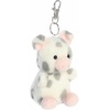 Aurora® Adorable Palm Pals™ Piggles Spotted Piglet™ Clip-On- Fun Collectible Plush for Kids and Adult Collectors – Perfect for Backpacks and Birthday Gifts – Gray 4 Inches