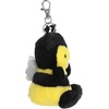 Aurora® Adorable Palm Pals™ Queeny Bee™ Clip-On – Fun Collectible Plush for Kids and Adult Collectors – Perfect for Decorating Rooms and Birthday Gifts – Yellow 4 Inches
