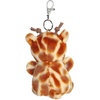 Aurora Adorable Palm Pals Safara Giraffe Clip-On – Fun Collectible Plush for Kids and Adult Collectors – Perfect for Decorating Rooms and Birthday Gifts – Brown 4 Inches