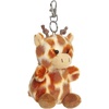 Aurora Adorable Palm Pals Safara Giraffe Clip-On – Fun Collectible Plush for Kids and Adult Collectors – Perfect for Decorating Rooms and Birthday Gifts – Brown 4 Inches