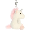 Aurora Adorable Palm Pals Sassy Unicorn Clip-On – Fun Collectible Plush for Kids and Adult Collectors – Perfect for Decorating Rooms and Birthday Gifts – White 4 Inches