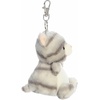 Aurora® Adorable Palm Pals™ Silver Kitty™ Clip-On- Fun Collectible Plush for Kids and Adult Collectors – Perfect for Backpacks and Birthday Gifts – Gray 4 Inches