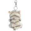 Aurora® Adorable Palm Pals™ Silver Kitty™ Clip-On- Fun Collectible Plush for Kids and Adult Collectors – Perfect for Backpacks and Birthday Gifts – Gray 4 Inches