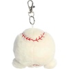 Aurora® Adorable Palm Pals™ Slugger Baseball™ Clip-On – Fun Collectible Plush For Kids and Adult Collectors – Perfect for Decorating Rooms and Birthday Gifts – White 4 Inches