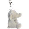 Aurora Adorable Palm Pals Stomps Elephant Clip-On – Fun Collectible Plush for Kids and Adult Collectors – Perfect for Decorating Rooms and Birthday Gifts – Gray 4 Inches