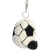 Aurora® Adorable Palm Pals™ Striker Soccerball™ Clip-On – Fun Collectible Plush for Kids and Adult Collectors – Perfect for Decorating Rooms and Birthday Gifts – White 4 Inches