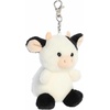 Aurora® Adorable Palm Pals™ Sweetie Cow™ Clip-On- Fun Collectible Plush for Kids and Adult Collectors – Perfect for Backpacks and Birthday Gifts – White 4 Inches