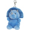Aurora Adorable Palm Pals Tank Triceratops Clip-On – Fun Collectible Plush for Kids and Adult Collectors – Perfect for Decorating Rooms and Birthday Gifts – Blue 4.5 Inches
