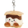 Aurora Adorable Palm Pals Toastee S’More Clip-On – Fun Collectible Plush for Kids and Adult Collectors – Perfect for Decorating Rooms and Birthday Gifts – Brown 4 Inches