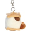 Aurora Adorable Palm Pals Toastee S’More Clip-On – Fun Collectible Plush for Kids and Adult Collectors – Perfect for Decorating Rooms and Birthday Gifts – Brown 4 Inches