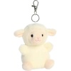 Aurora® Adorable Palm Pals™ Woolly Lamb™ Clip-On – Fun Collectible Plush for Kids and Adult Collectors – Perfect for Decorating Rooms and Birthday Gifts – White 4 Inches