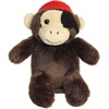 Aurora® Adorable Shoulderkins™ Cheeky Buccaneer Monkey™ Stuffed Animal – Fun Buddy that Can Go Everywhere with You – Perfect for Kids 3+ Years and Costumes – Brown 3.5 Inches