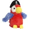 Aurora® Adorable Shoulderkins™ Swashbuckler Parrot™ Stuffed Animal – Fun Buddy that Can Go Everywhere with You – Perfect for Kids 3+ Years and Costumes – Red 4 Inches