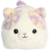 Aurora® Adorable Spudsters™ Cassie Daisy Cat™ Stuffed Animal – Round Shape Makes for Comforting Cuddles – Perfect for Kids All Ages and Animal Loving Adults – Purple 10.5 Inches