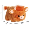 Aurora® Adorable Spudsters™ Hamish Highland Cow™ Stuffed Animal – Round Shape Makes for Comforting Cuddles – Perfect for Kids All Ages and Animal Loving Adults – Brown 10.5 Inches
