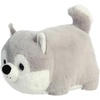 Aurora® Adorable Spudsters™ Haze Husky Stuffed Animal – Round Shape Makes for Comforting Cuddles – Perfect for Kids All Ages and Animal Loving Adults – Gray 9.5 Inches