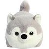 Aurora® Adorable Spudsters™ Haze Husky Stuffed Animal – Round Shape Makes for Comforting Cuddles – Perfect for Kids All Ages and Animal Loving Adults – Gray 9.5 Inches
