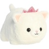 Aurora Adorable Spudsters Kimmi Princess Kitty Stuffed Animal – Round Shape Makes for Comforting Cuddles – Perfect for Kids All Ages and Animal Loving Adults – White 10.5 Inches