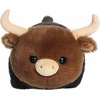 Aurora® Adorable Spudsters™ Layton Longhorn Cow™ Stuffed Animal – Round Shape Makes for Comforting Cuddles – Perfect for Kids All Ages and Animal Loving Adults – Brown 10.5 Inches
