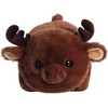 Aurora® Adorable Spudsters™ Morty Moose Stuffed Animal – Round Shape Makes for Comforting Cuddles – Perfect for Kids All Ages and Animal Loving Adults – Brown 10 Inches