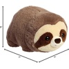 Aurora® Adorable Spudsters™ Spark Sloth Stuffed Animal – Round Shape Makes for Comforting Cuddles – Perfect for Kids All Ages and Animal Loving Adults – Brown 10.5 Inches