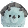Aurora® Adorable Spudsters™ Taren Triceratops™ Stuffed Animal – Round Shape Makes For Comforting Cuddles – Perfect for Kids All Ages and Animal Loving Adults – Blue 11 Inches