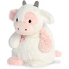 Aurora® Cuddly Huggle Pals Serene Strawberry Cow™ Stuffed Animal – Weighted Comfort – Endless Snuggles – Pink 12.5 Inches