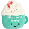 Aurora® Festive JUST Sayin’™ Mint to Be Merry™ Stuffed Animal – Expressive Characters for Seasonal Charm – Perfect for Holiday Decorations or Gifts – Green 9 Inches