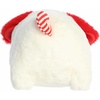 Aurora Festive Spudsters Candy Cane Pup Stuffed Animal – Round Shape Makes for Comforting Cuddles – Perfect for Holiday Decorations or Gifts – White 11 Inches