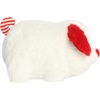 Aurora Festive Spudsters Candy Cane Pup Stuffed Animal – Round Shape Makes for Comforting Cuddles – Perfect for Holiday Decorations or Gifts – White 11 Inches