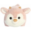 Aurora® Festive Spudsters™ Pinkee Reindeer™ Stuffed Animal – Round Shape Makes for Comforting Cuddles – Perfect for Holiday Decorations or Gifts – Pink 11.5 Inches