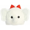 Aurora Festive Spudsters Winnie White Elephant Stuffed Animal – Round Shape Makes for Comforting Cuddles – Perfect for Holiday Decorations or Gifts – 11 Inches