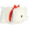Aurora Festive Spudsters Winnie White Elephant Stuffed Animal – Round Shape Makes for Comforting Cuddles – Perfect for Holiday Decorations or Gifts – 11 Inches