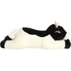 Aurora® Snuggly Super Flopsie™ May Bell Cow™ Stuffed Animal – Large Size for Giant Cuddles – Perfect for Decorating Rooms and Birthday Gifts – Black and White 27 Inches