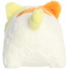 Aurora® Spooky Spudsters™ Candy Corn Calico Cat™ Stuffed Animal – Round Shape Makes for Comforting Cuddles – Perfect for Halloween Decorations and Gifts – Orange 10.5 Inches