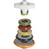 Aurora® Toys Engaging Stackable Spinning Tops Toy – Endless Fun – Screen-Free Entertainment – Multicolor 6 Inches