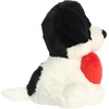 Aurora Witty JUST SAYIN’ Love You-Fur-Real Dog Stuffed Animal – Soft Keepsake for Loved Ones – Perfect for Decorating Rooms and Valentine’s Day – Black 7.5 Inches