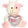 Aurora Witty JUST SAYIN’ Smooches Pink Cow Stuffed Animal – Soft Keepsake for Loved Ones – Perfect for Decorating Rooms and Valentine’s Day – 8.5 Inches