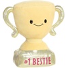 Aurora® Witty JUST Sayin’™ #1 Bestie Trophy™ Stuffed Animal – Expressive Characters for Decorative Charm – Quirky Birthday Gifts for Kids and Adults – Gold 10 Inches