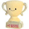 Aurora® Witty JUST Sayin’™ #1 Bestie Trophy™ Stuffed Animal – Expressive Characters for Decorative Charm – Quirky Birthday Gifts for Kids and Adults – Gold 10 Inches