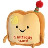Aurora® Witty JUST Sayin’™ A Birthday Toast™ Stuffed Animal – Expressive Characters for Decorative Charm – Quirky Birthday Gifts for Kids and Adults – Brown 8 Inches