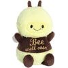Aurora® Witty JUST Sayin’™ Bee Well Soon™ Stuffed Animal – Expressive Characters – Quirky Gift Ideas – Yellow 9.5 Inches