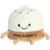 Aurora® Witty JUST Sayin’™ Crazy A-Bao U™ Stuffed Animal – Expressive Characters for Decorative Charm – Quirky Birthday Gifts for Kids and Adults – White 7.5 Inches