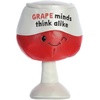 Aurora® Witty JUST Sayin’™ Grape Minds Think Alike™ Stuffed Animal – Expressive Characters – Quirky Gift Ideas – Red 10 Inches