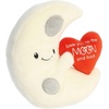 Aurora® Witty JUST Sayin’™ Love You to The Moon and Back™ Stuffed Animal – Expressive Characters for Decorative Charm – Quirky Birthday Gifts for Kids and Adults – White 8.5 Inches