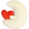 Aurora® Witty JUST Sayin’™ Love You to The Moon and Back™ Stuffed Animal – Expressive Characters for Decorative Charm – Quirky Birthday Gifts for Kids and Adults – White 8.5 Inches