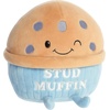Aurora® Witty JUST Sayin’™ Stud Muffin™ Stuffed Animal – Expressive Characters for Decorative Charm – Quirky Birthday Gifts for Kids and Adults – Brown 8 Inches