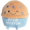 Aurora® Witty JUST Sayin’™ Stud Muffin™ Stuffed Animal – Expressive Characters for Decorative Charm – Quirky Birthday Gifts for Kids and Adults – Brown 8 Inches