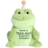 Aurora Witty JUST Sayin’ Toad-Ally Awesome Birthday Stuffed Animal – Expressive Characters – Quirky Gift Ideas – Green 10 Inches